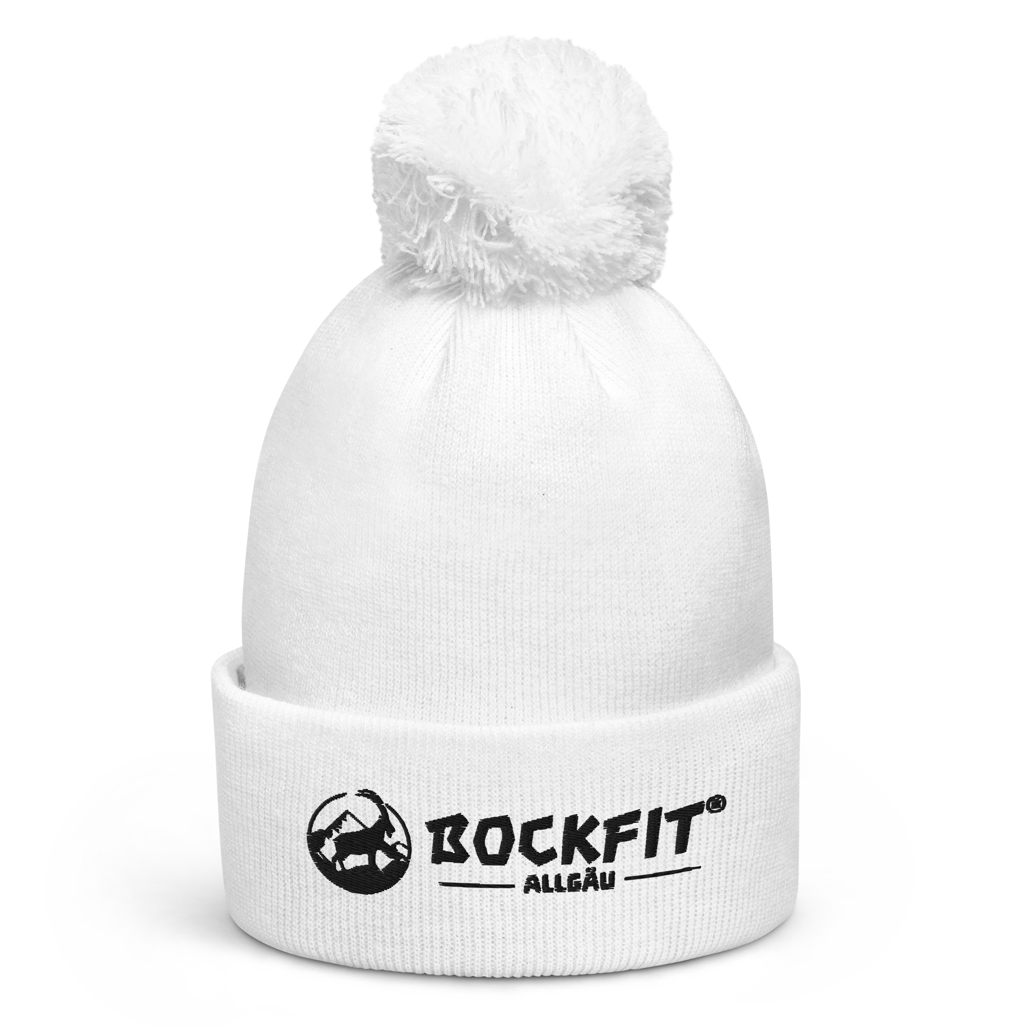 BOCKFIT Bommelmütze weiß