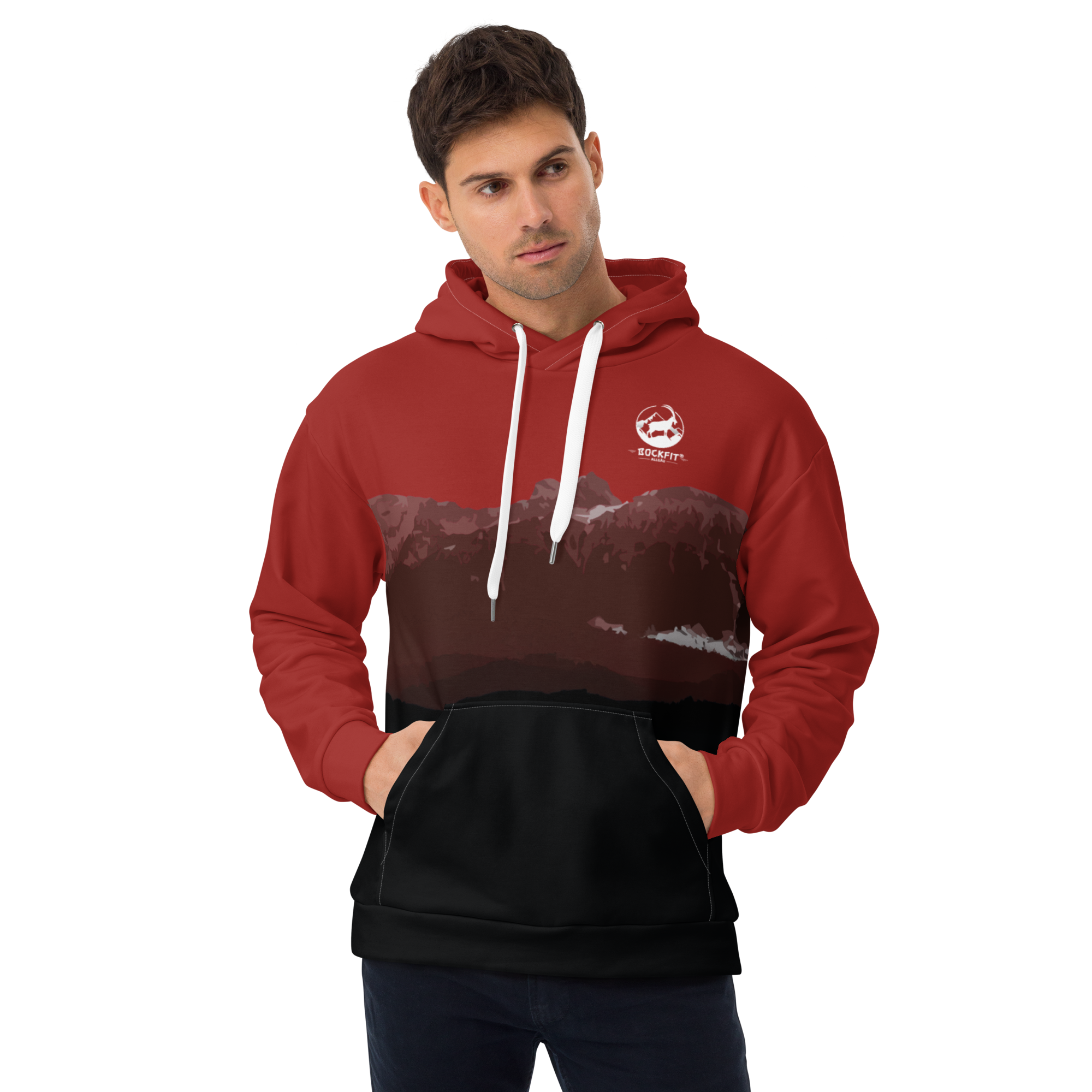 BOCKFIT Breitenberg Hoodie weinrot