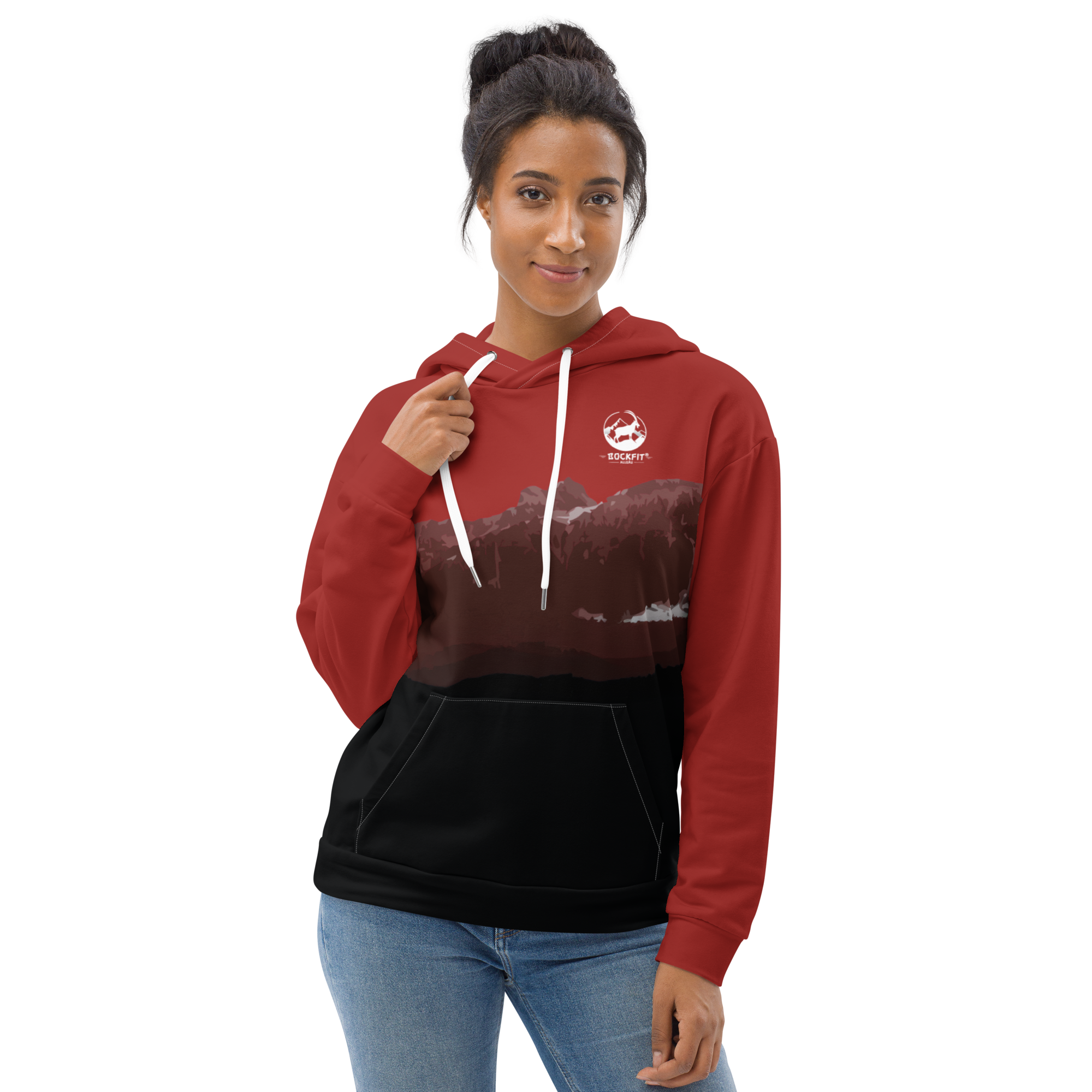 BOCKFIT Breitenberg Hoodie weinrot