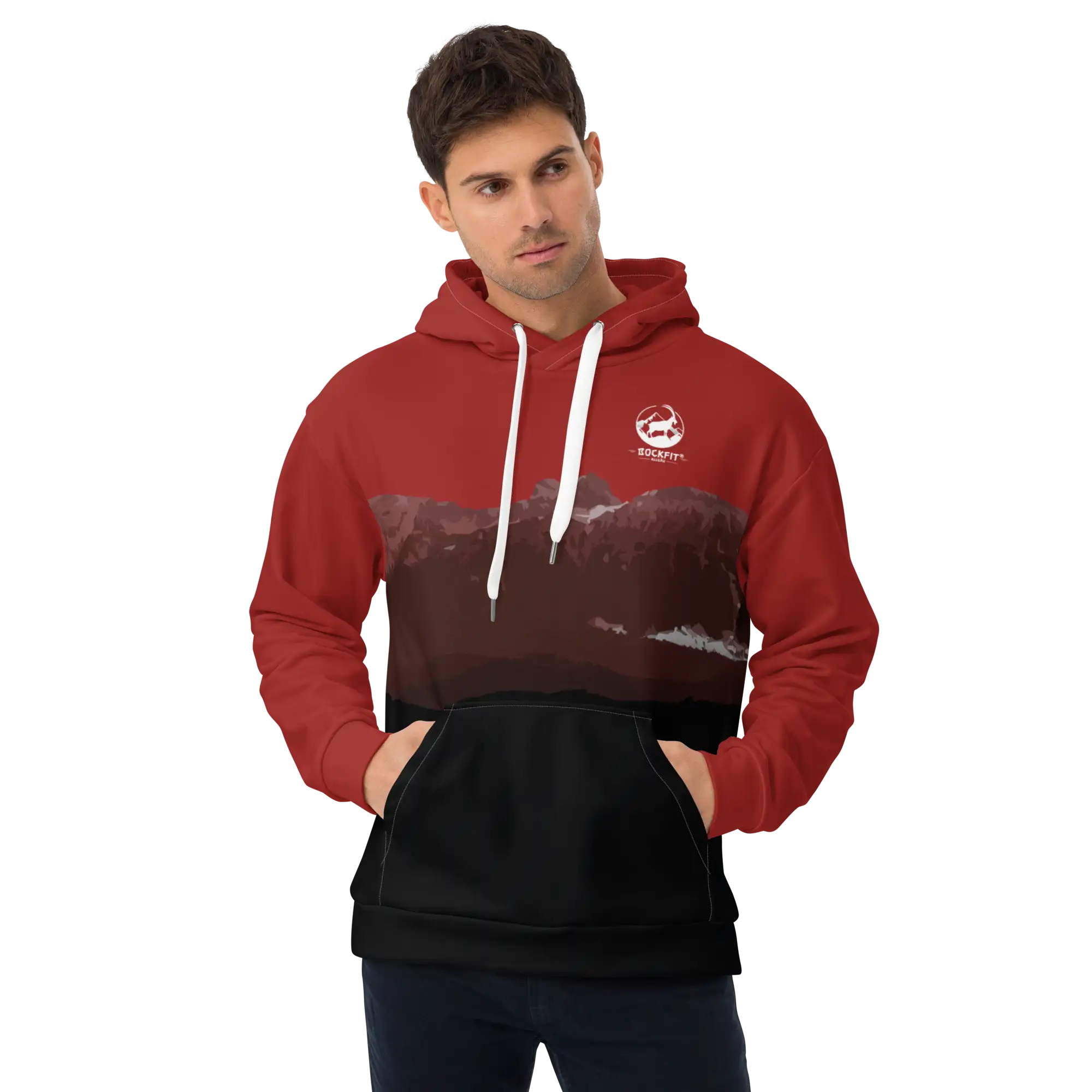 BOCKFIT Breitenberg Hoodie weinrot