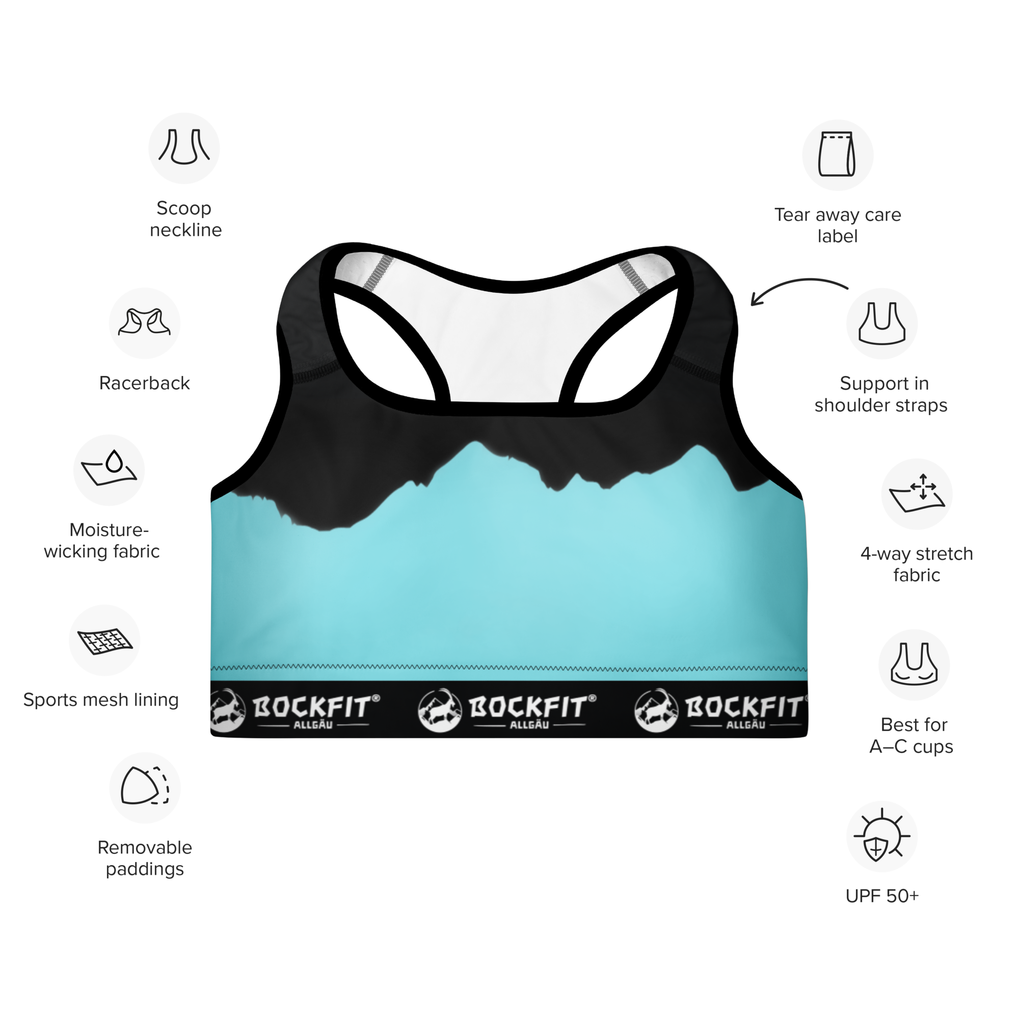 BOCKFIT Gehrenspitze BH Blau